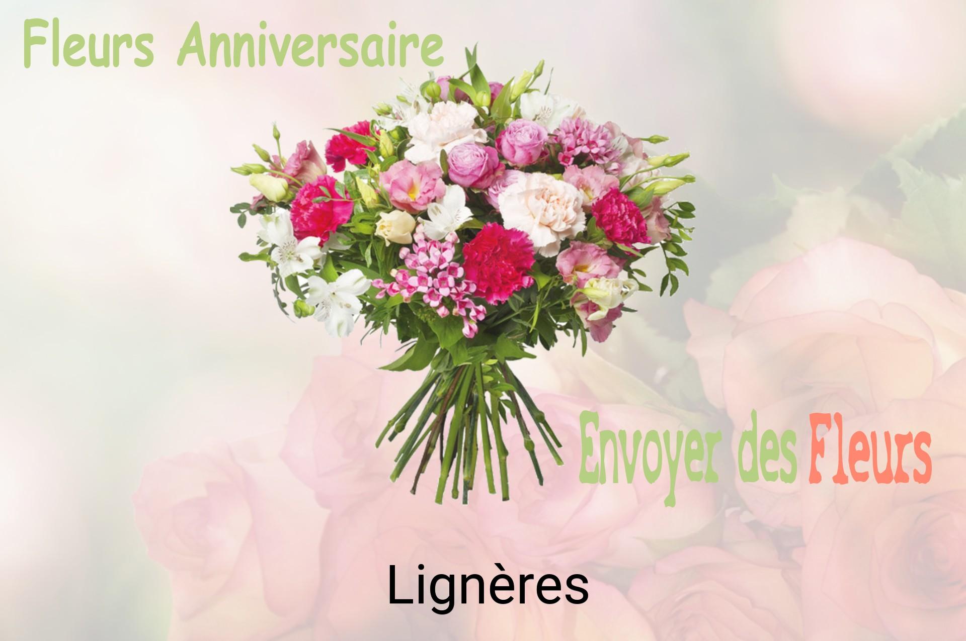 Bouquet de fleurs d’anniversaire livré à Lignères